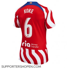 Atletico Madrid Koke #6 Hemma Matchtröja Dam 2022-23 Kortärmad